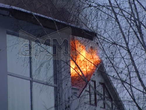 Foto: incendiu Grosi (c) eMaramures.ro